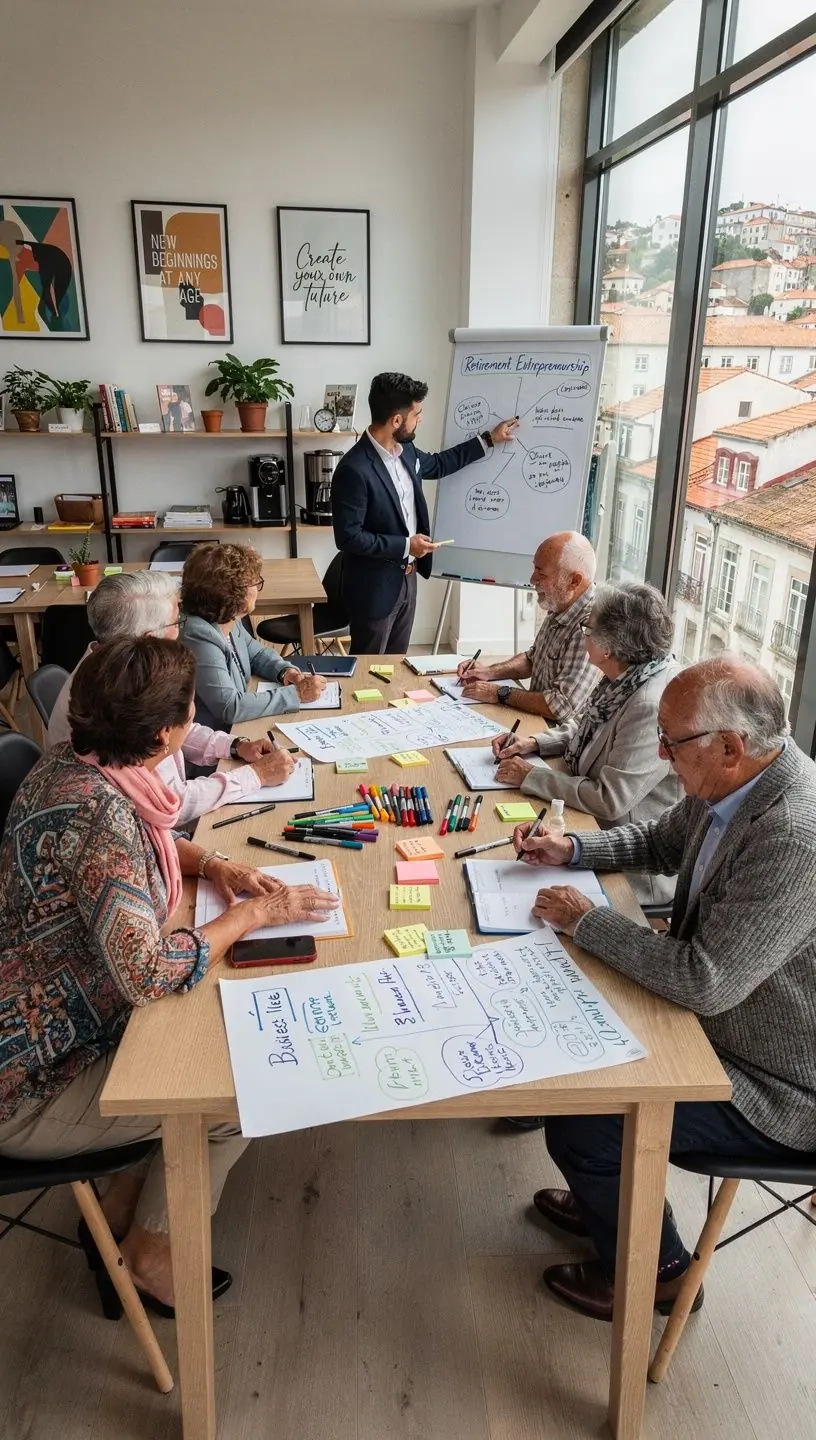 Diferentes estilos de vida na aposentadoria.